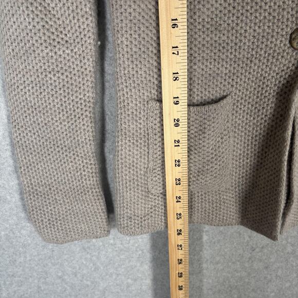 Cocogio Cardigan Sweater Small Gray Wool Blazer Italy Artsy Quiet Luxury Neutral - Picture 7 of 12